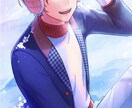 サムネや動画など多岐に渡って使える一枚絵描きます アニメ塗りや厚塗り、男性、女性、デフォルメ何でもいけます！ イメージ5