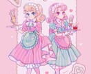可愛い衣装を着た女の子描きます ●アイコン、似顔絵、イメージイラスト、オリキャラなど イメージ6