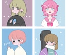 SNSアイコン書きます！ます レトロかわいい女の子描きます！ イメージ2