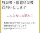 プレリリース価格！履歴書・職務経歴書を作成します 10名限定の特別価格！オプションや追加料金不要！ イメージ1