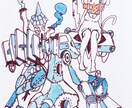 小さな原画描きます B7サイズ原画をあなたにプレゼントします！ イメージ2