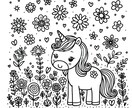 小さいお子さん向け塗り絵イラスト作成します 楽しみながら創造力を育む、シンプルで魅力的な塗り絵セット イメージ5