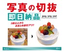 写真の切抜　即日対応いたします サクッと丸投げ！すぐ欲しいに応えます！ イメージ3