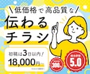 安くて高品質なチラシやポスターを作成します チラシ、パンフレット、ポスター、メニュー表など イメージ1