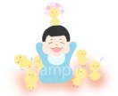 ゆるふわの可愛いイラストお描きします ほんわかしたイラストが得意です。 イメージ8