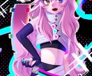 アイコン/サムネイル/立ち絵/一枚絵作成いたします 重厚感ありつつキュートでポップな厚塗りイラスト制作します！ イメージ3