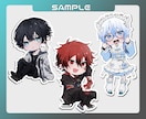 配信や活動で活躍！！ミニキャラクター制作します 立ち絵やグッズなど幅広く使えるお手軽ミニキャラです！ イメージ5