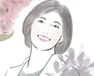 大人な•キレイめ似顔絵作成します お写真をもとにやわらかく上品な雰囲気の似顔絵をお描きします イメージ4