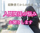 職場・家族・恋愛…人間関係の悩みに寄り添います 誰にも言えない人間関係の悩みをいろいろあった経験者が聞きます イメージ1