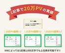 AI記事を勝てる記事へ！SEO改善リライトします 月間25万PV※1・上位表示500件以上※2のライターが担当 イメージ3