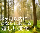 3ヶ月以内に起こる嬉しい変化を読みます これからあなたに訪れる嬉しい流れを先読みします イメージ1