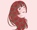 お好きな花を使った可愛らしい似顔絵を作成します 他にはないおしゃれで可愛らしい似顔絵をお描きします イメージ2