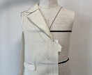 体の曲線に自然に沿う立体的な型紙作成いたします 洋服作りでお困りの部分をアドバイスやフォローいたします イメージ4