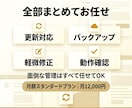 WPの保守・更新＋バックアップまで安心対応します 【スタンダード】毎月WPの保守・更新まとめてサポートします！ イメージ2