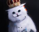 ダークな雰囲気で女性と猫を描きます 男性や他の生き物でも可能です！お気軽にご相談下さいね！ イメージ4