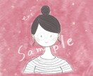 手描き風ふんわりやさしい似顔絵アイコン描きます かわいいペットや動物と一緒の似顔絵アイコン イメージ4
