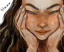 似顔絵描きます アナログタッチで、あなたの雰囲気描きます イメージ2