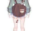 Vtuberパーツ分けイラスト＋三面図を作成します 理想のお姿を、一緒にお作りします！ イメージ5