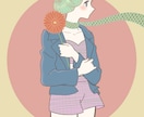 可愛いイラスト制作します レトロな絵柄でアニメーションからアイコン、グッズ用まで イメージ5