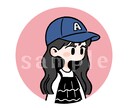 シンプルでかわいいアイコンお描きします SNS・ブログ等のアイコンに☺︎お手頃価格1000円〜 イメージ6