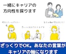 納得のキャリア相談で、転職に関する迷いを整理します ★あなたの価値観・強み・経験を整理し、相応しいキャリア構築を イメージ2