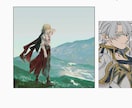 あなたのイラストお描きします 個性的な線画と透明感であなただけの絵をお届けします イメージ4