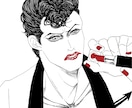 はがきサイズ以内のイラスト描きます ロック、和風、ゴシック風のイラストを探してる方におススめ イメージ7