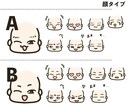 子どもの似顔絵のLINE絵文字作成します 髪型はそのまま再現！顔は選ぶだけで手軽に作れるセミオーダー イメージ3