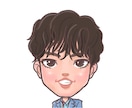 あなたの分身を優しいタッチで似顔絵にします 盛りすぎず、でも少し可愛く「あなたらしさ」を大切にしたタッチ イメージ1