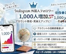 インスタのフォロワー1,000人増やします インスタフォロワー+1000人アカウント育成・見栄えアップに イメージ1