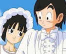 ドラゴンボールファン向け！アニメ風似顔絵描きます 家族写真やウェルカムボードにもピッタリ！ イメージ2