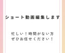 ショート動画編集します シンプルに目を引き、つい見入る動画作成します！ イメージ1