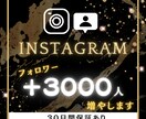 Instagramのフォロワー3000人増やします Instagramのフォロワーを3000人☆迅速に増加☆ イメージ1