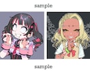 最短3日納品　サブカル系女子イラスト描きます ダークでかっこかわいいあなただけのキャラクターをご提供 イメージ3