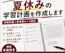 早稲田生があなた専用の学習計画を立てます 夏休みは受験の天王山！正しい戦略で合格へサポート！！ イメージ1