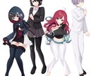 ゲーム、TRPGの立ち絵お描きします かわいい女の子、綺麗な女の子を描くのが得意です！ イメージ2