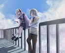 本の表紙やサムネに使える「背景込み1枚絵」描きます 好きなキャラをその場所にいるように見せられる1枚絵描きます！ イメージ4