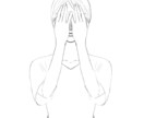 ビジネス向き！身体の線画イラスト描きます ビジネス教材等に使えます！女性向きイラストです。 イメージ5