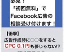 Facebook「広告運営」のコンサルを行います アナタが思う以上に改善します！※CPC0.1円だって有り得る イメージ1