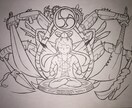 ご要望のモノクロイラスト、お描きします 自分で色を付けられるのが最大の特徴です！ イメージ3