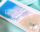 海のトレー作ります レジンを使った波アートでお札のトレーにも使える イメージ4
