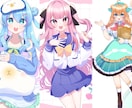 多用途イラストお描きします 1枚絵.グッズ.オリジナル.立ち絵.動画用サムネイルなど イメージ2