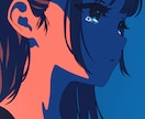 独特なアニメ風タッチで、イラスト/アイコン制作ます 青/赤の色彩とこだわりのキャラデザで描く、Lo-Fiイラスト イメージ3