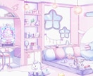 おしゃれで可愛い配信背景描きます 配信者さまのこだわりを詰め込んだ専用部屋をお仕立てします！ イメージ2