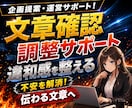 文章に不安がある方の文章確認・調整サポートをします 文章に不安を感じたら一度ご相談ください イメージ1