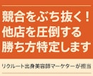 競合をぶち抜く！他店を圧倒する勝ち方特定します リクルート出身美容師マーケターが独自の勝ち筋を教えます イメージ1