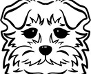 大事な家族をシンプルでかわいいロゴ風に描きます アイコン、ステッカー映えする動物のイラストを制作します イメージ7