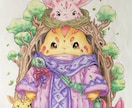 線画、塗り絵などに色鉛筆でアナログ彩色をしています 色鉛筆ならではの柔らかで優しい彩色を得意とします イメージ4