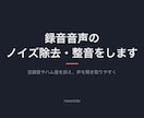 録音音声のノイズ除去・整音をします 空調音やハム音を抑え、声を聞き取りやすく イメージ1