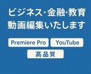 ビジネス・金融系の長尺YouTube動画編集します Premiere Pro専門｜正確で見やすい編集 イメージ1